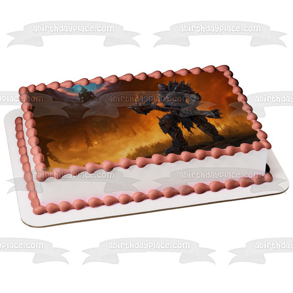 Adorno comestible para tarta de World of Warcraft: Shadowlands Lich King Imagen ABPID53392 