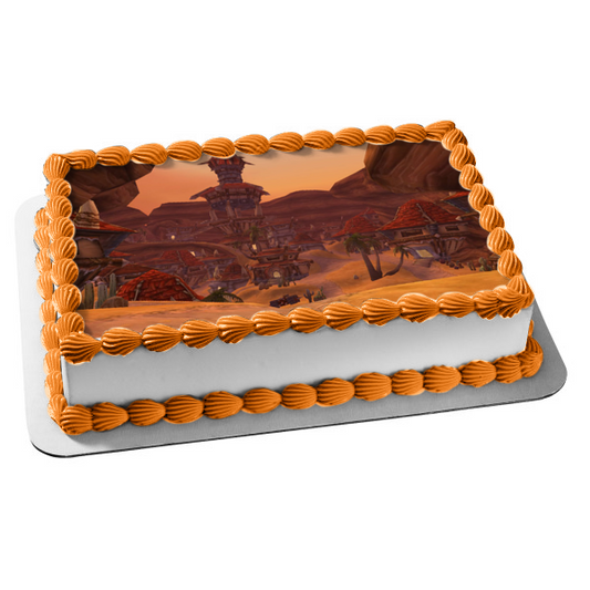 Imagen comestible para decoración de tarta de Orgrimmar clásica de World of Warcraft ABPID53393 