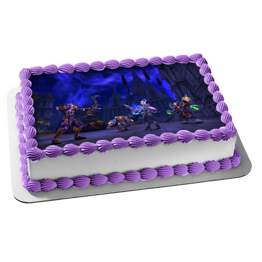 World of Warcraft Night Elf Worgen Draenei Dwarf Edible Cake Topper Image ABPID53394