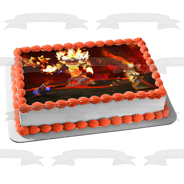 Imagen comestible para decoración de tartas de World of Warcraft Magma Boss ABPID53396 