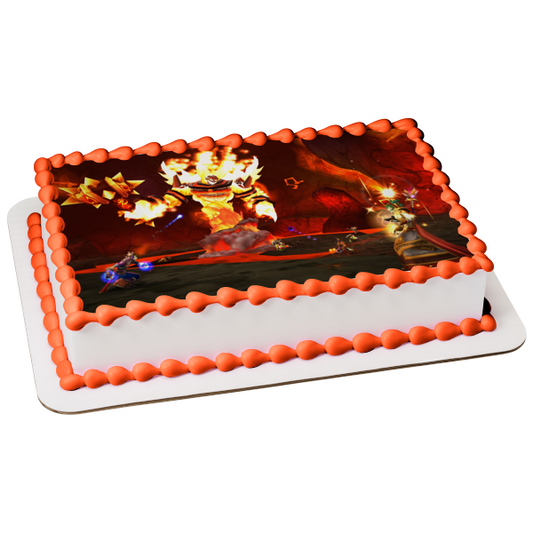 World of Warcraft Magma Boss Edible Cake Topper Image ABPID53396