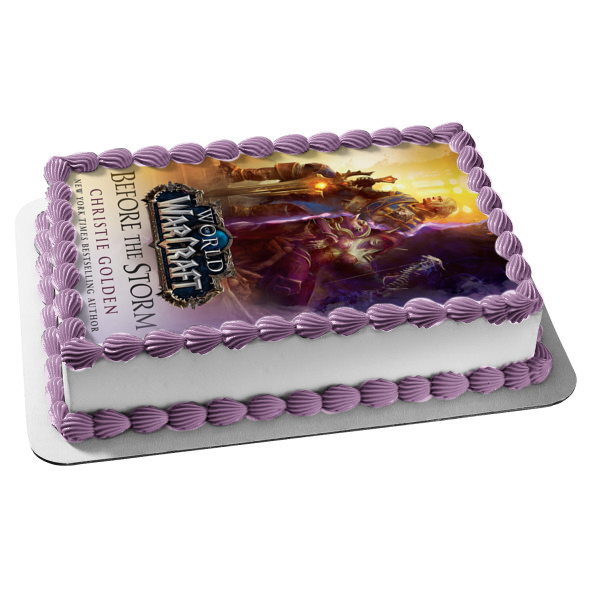 Antes de la tormenta (World of Warcraft): una novela cubierta de libro imagen comestible para decoración de tarta ABPID53397 