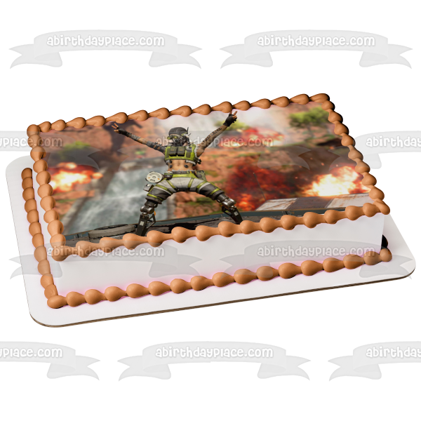 Imagen comestible para decoración de tarta de Apex Legends Octane ABPID53434 