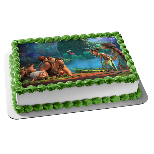 The Croods: A New Age Croods Against Betterman Family Animated Film Edible Cake Topper Image ABPID53444