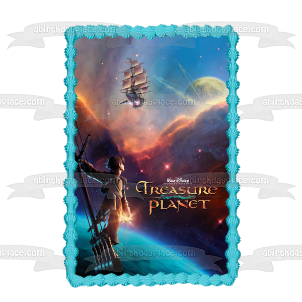 Disney Treasure Planet Movie Poster Animated Film Edible Cake Topper Image ABPID53453