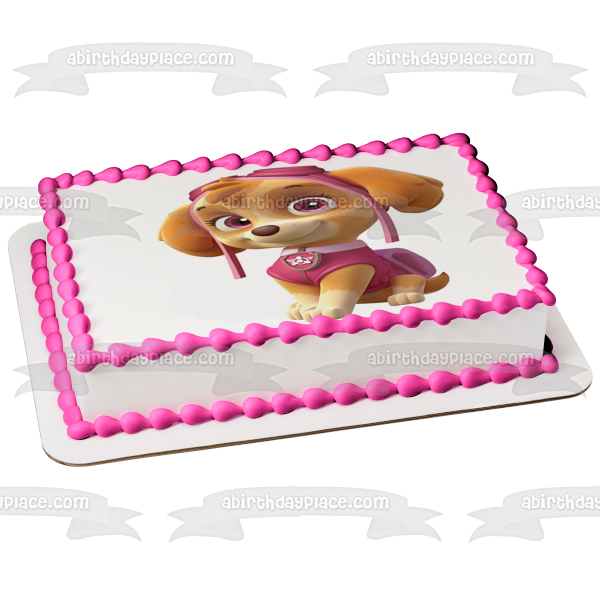 Imagen comestible para tarta con diseño de perro de rescate de Skye de la Patrulla Canina ABPID03900 