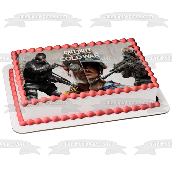 Imagen de decoración comestible para tarta de Call of Duty Black Ops Cold War Russel Adler ABPID53466 