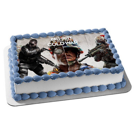 Imagen de decoración comestible para tarta de Call of Duty Black Ops Cold War Russel Adler ABPID53466 