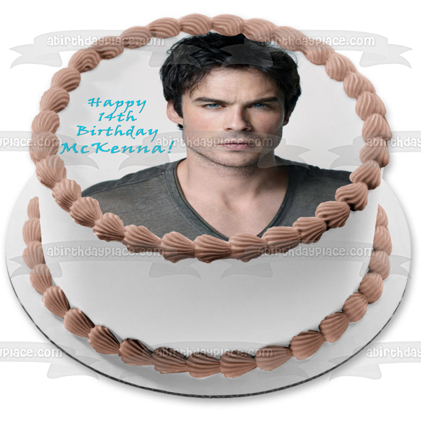 Vampire Diaries  Damon Salvatore Edible Cake Topper Image ABPID03889