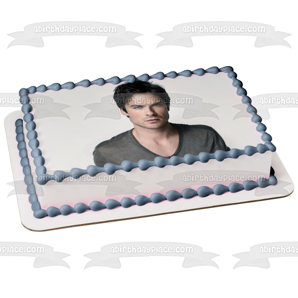 Vampire Diaries  Damon Salvatore Edible Cake Topper Image ABPID03889