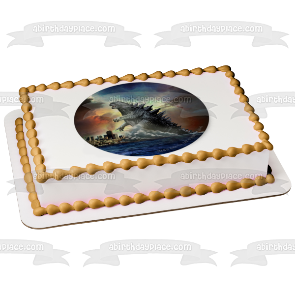 Imagen comestible para decoración de tarta Godzilla, rey de los monstruos, ABPID05849 