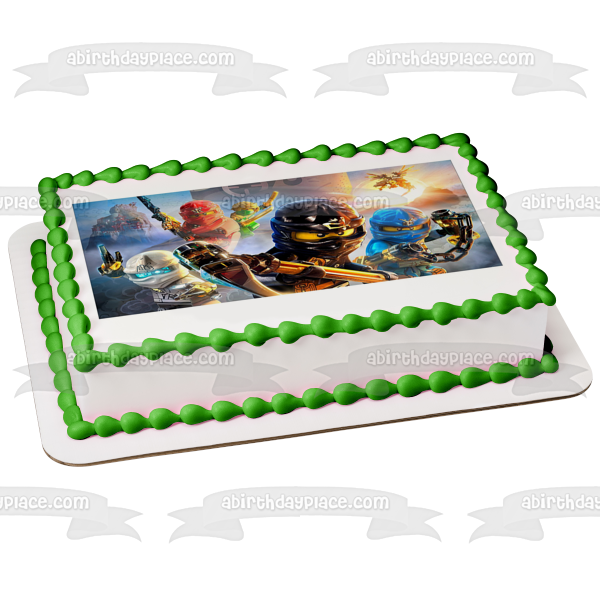 Figura decorativa comestible para tarta LEGO Ninjago Kai Zane Cole y Jay ABPID04020 