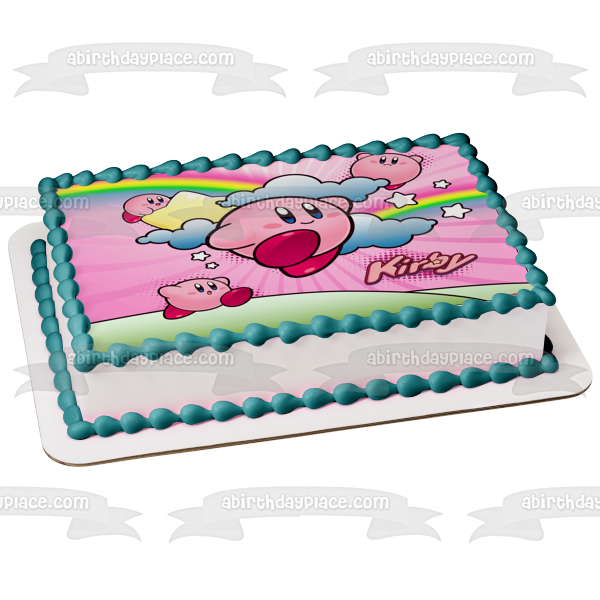 Imagen comestible para decoración de tarta de Kirby de Super Smash Brothers ABPID05234 