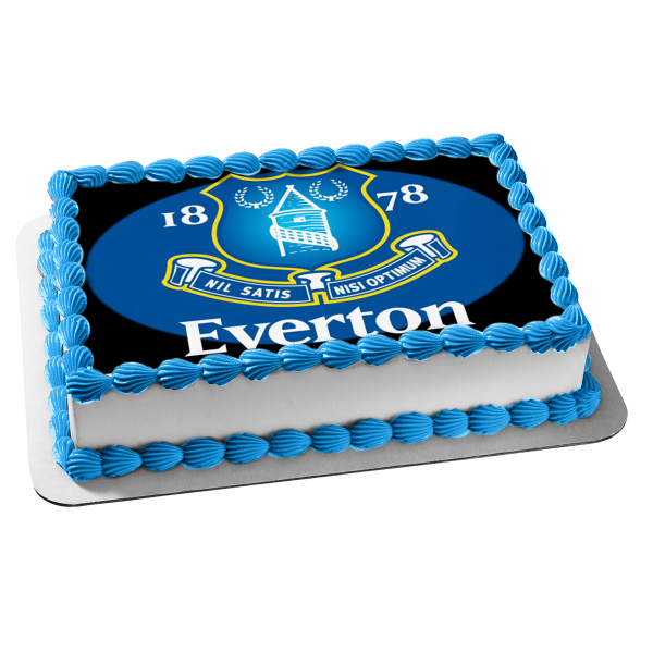 Everton Football Club Crest the Toffees Edible Cake Topper Image ABPID03979