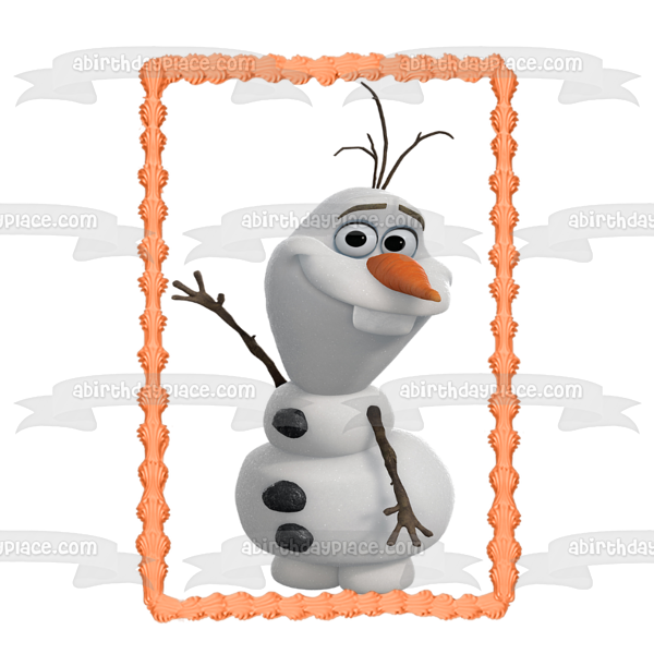 Imagen comestible para decoración de tarta de Frozen Olaf ABPID03980 