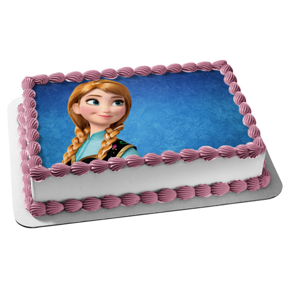 Frozen Anna Edible Cake Topper Image ABPID03987