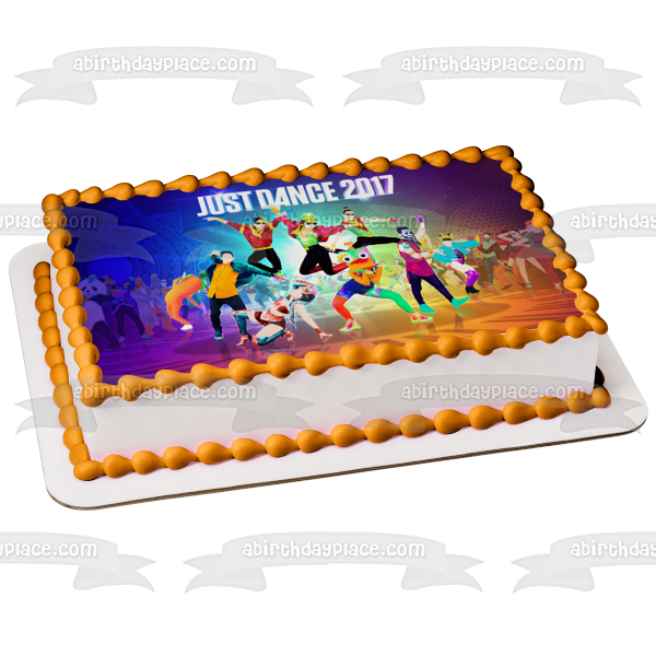 Imagen comestible para decoración de tarta con portada del juego Just Dance 2017 ABPID07578 