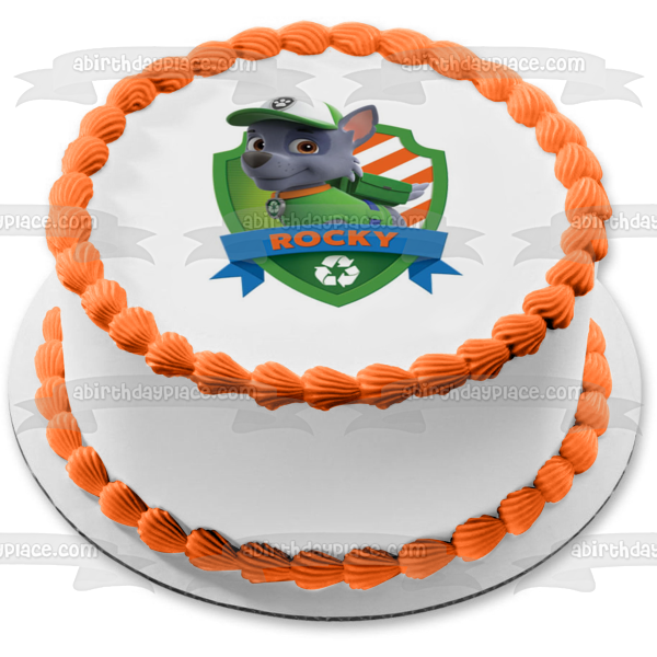 Decoración comestible para tarta de Paw Patrol Rocky, imagen ABPID12684 