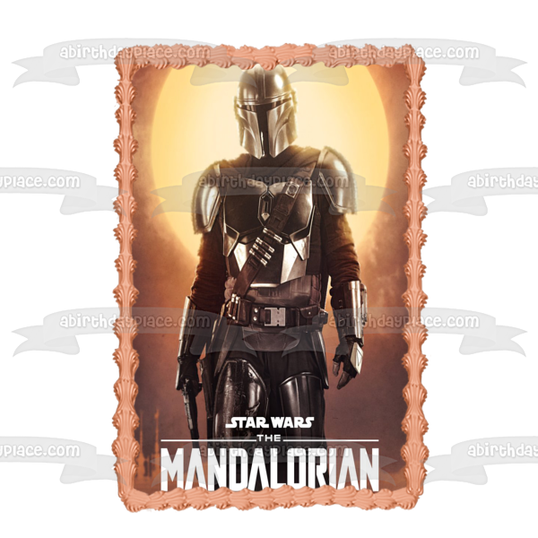 Disney Star Wars El cazador de recompensas mandaloriano Boba Fett Imagen comestible para tarta ABPID50519 