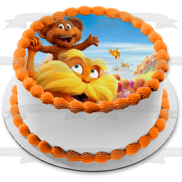 Dr. Seuss el Lorax y un oso adorno comestible para tarta imagen ABPID01130 