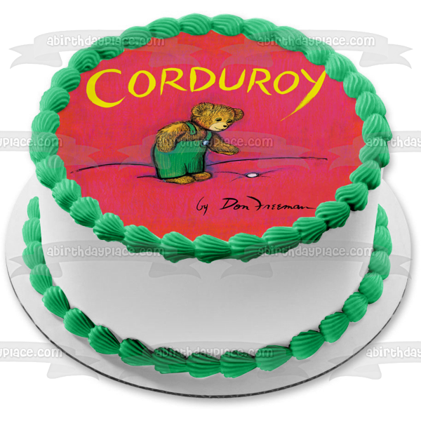 Adorno comestible para tarta con osito de peluche Don Freeman de pana, imagen ABPID04012 