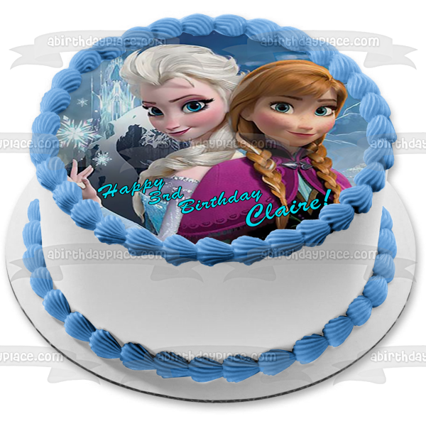 Purple Frozen cake, with pearl drips and Elsa and Anna fondant figurines |  Doll birthday cake, Best cake ever, Frozen cake