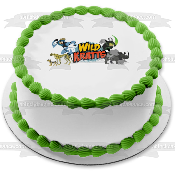 Wild Kratts Chris Kratt Martin Kratt Cheetas Rinocerontes Imagen comestible para tarta ABPID07879 