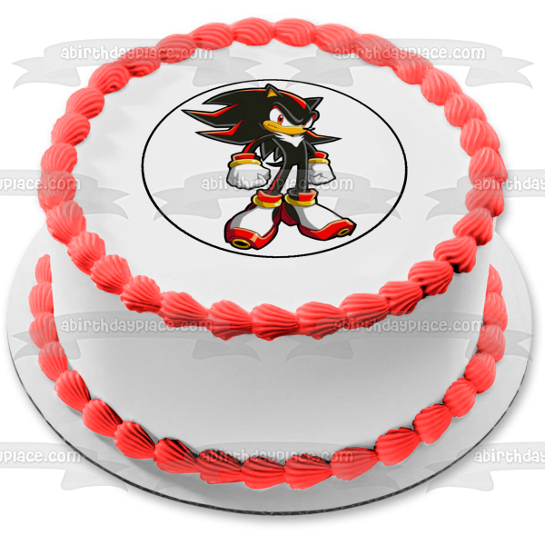 Imagen comestible para decoración de tarta de Sonic the Hedgehog Shadow the Hedgehog ABPID12422 