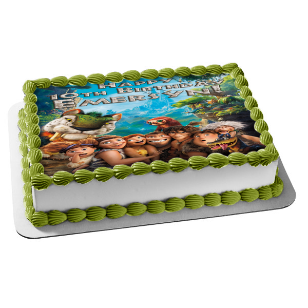 Imagen ABPID10473 de los Croods Eep Gurg Ugga Sandy Thunk Gran Guy Chunky comestible para tarta 