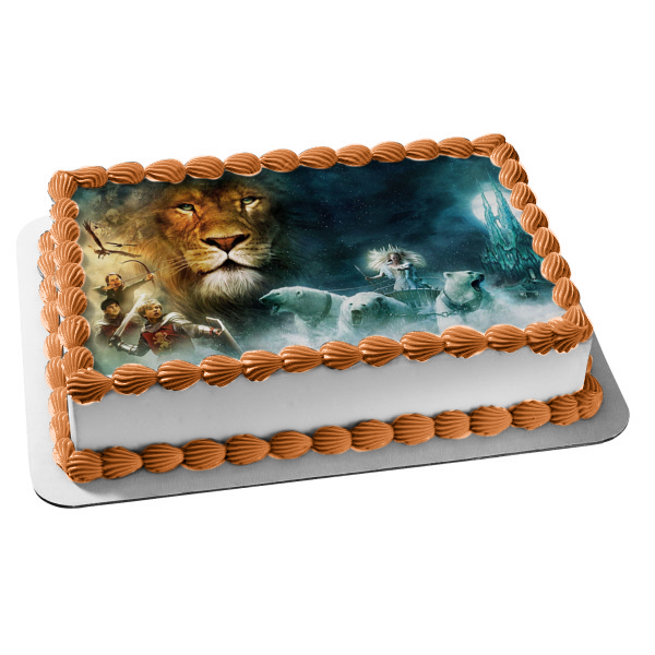 Chronicles of Narnia: The Lion, The Witch and the Wardrobe Movie Poster Edible Cake Topper Image ABPID53543