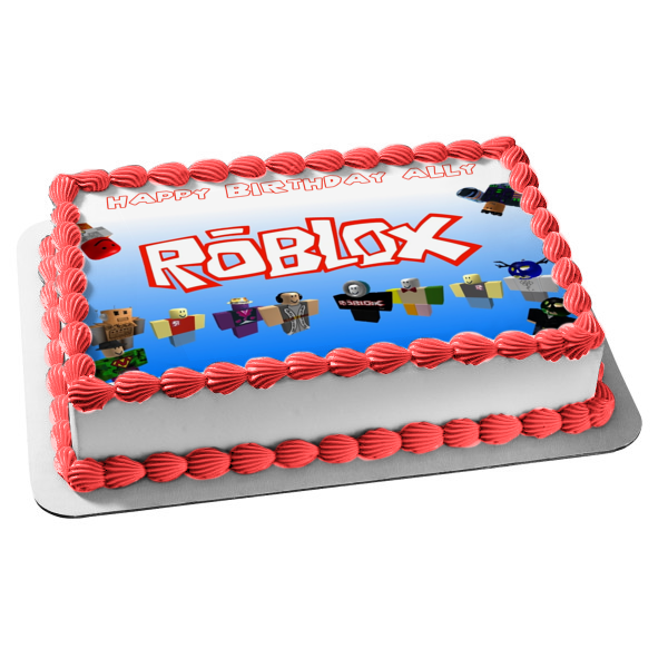 ROBLOX PREMIUM EDIBLE ICING BIRTHDAY PARTY CAKE DECORATION IMAGE TOPPER |  eBay
