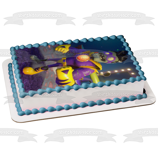 Popcap de Plants Vs Zombies con supercerebros, adorno comestible para tarta, imagen ABPID04128 