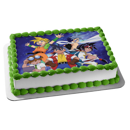 Beyblade Tyson Granger Kai Hiwatari and Max Tate Edible Cake Topper Image ABPID04139