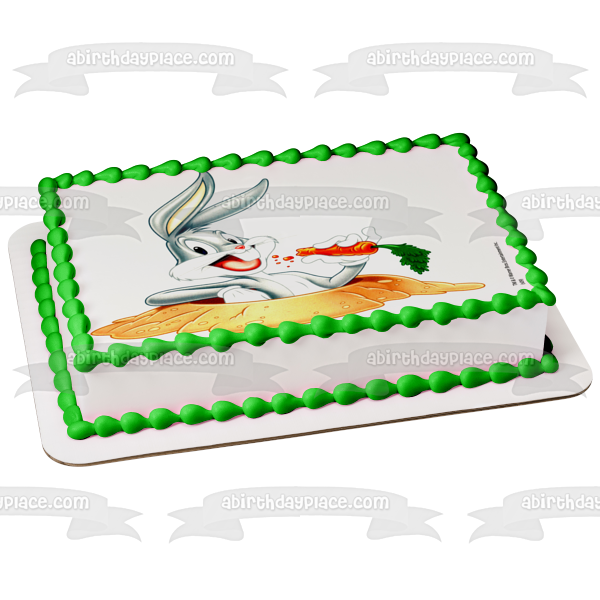 Looney Toons Bugs Bunny Zanahoria What's Up Doc Adorno comestible para tarta Imagen ABPID04156 