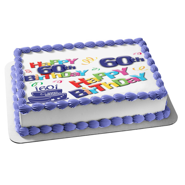 happy 60th birthday cake