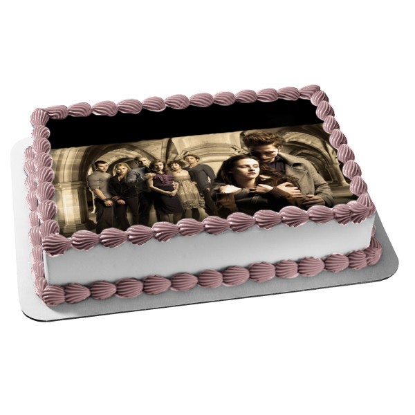 The Twilight Saga New Moon Bella Swan and Edward Cullen Edible Cake Topper Image ABPID04270