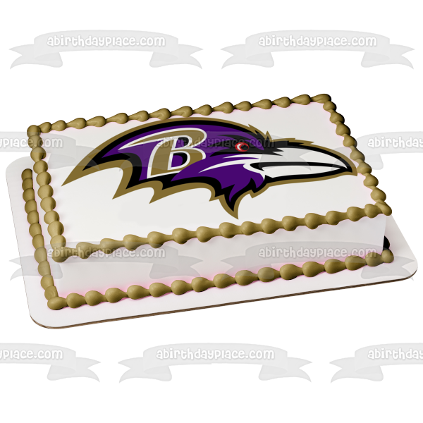 Baltimore Ravens Professional American Football Team Edible Cake Topper Image ABPID04271