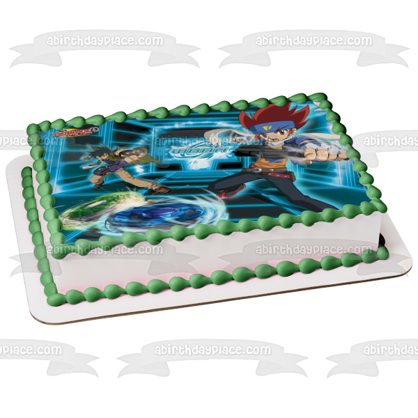 Beyblade Metal Fusion Gingka Hagane and Kyoya Tategami Edible Cake Topper Image ABPID04282