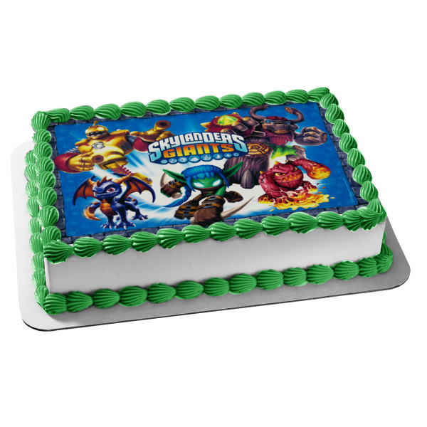 Skylanders Giants Bouncer Tree Rex Edible Cake Topper Image ABPID04344