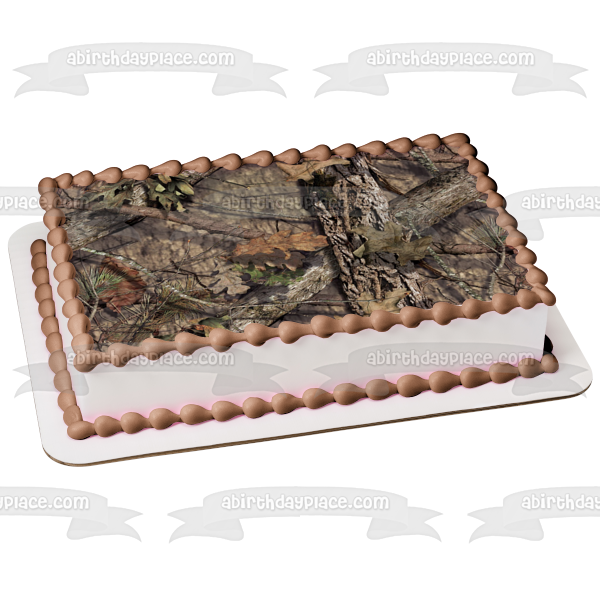 Mossy Oak Break-Up Country Camuflaje Decoración comestible para tarta Imagen ABPID04363