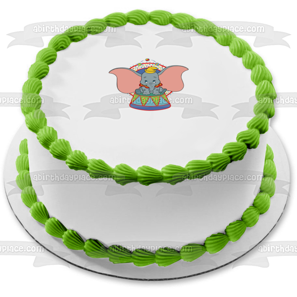 Dumbo Circus Juggling Edible Cake Topper Image ABPID04365