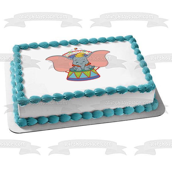 Dumbo Circus Juggling Edible Cake Topper Image ABPID04365