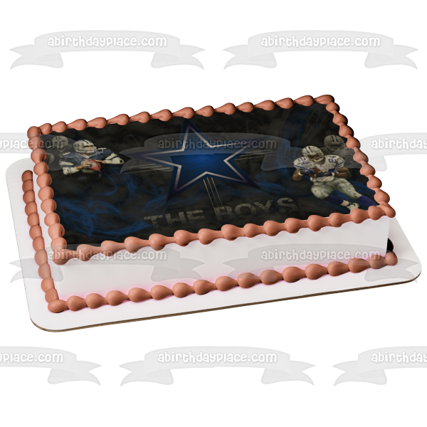 Dallas Cowboys Professional American Football Team the Boys Edible Cake Topper Image ABPID04414