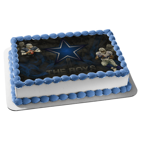 Dallas Cowboys Professional American Football Team the Boys Edible Cake Topper Image ABPID04414