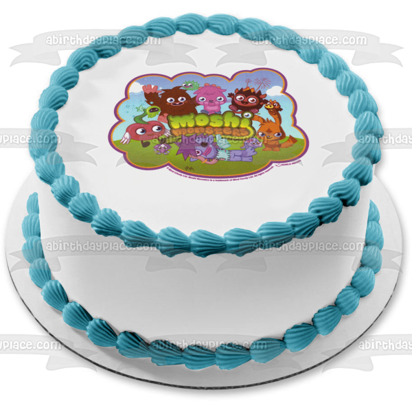 Moshi Monsters the Movie Poppet Katsuma Luvli and Furi Edible Cake Topper Image ABPID04457