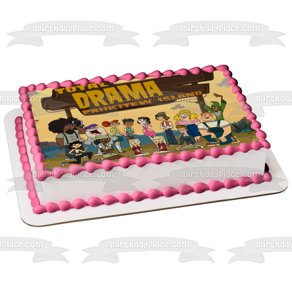 Total Drama Isla Pahkitew Amy y Samey Imagen comestible para decoración de tarta ABPID04479 