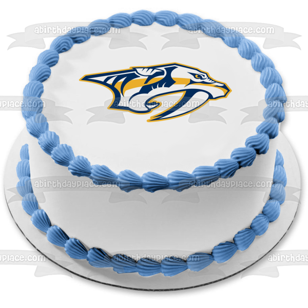 Nashville Predators Equipo profesional de hockey sobre hielo Nashville Tennessee Preds Imagen comestible para tarta ABPID04486 