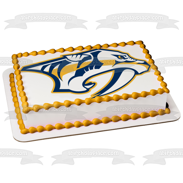 Nashville Predators Equipo profesional de hockey sobre hielo Nashville Tennessee Preds Imagen comestible para tarta ABPID04486 