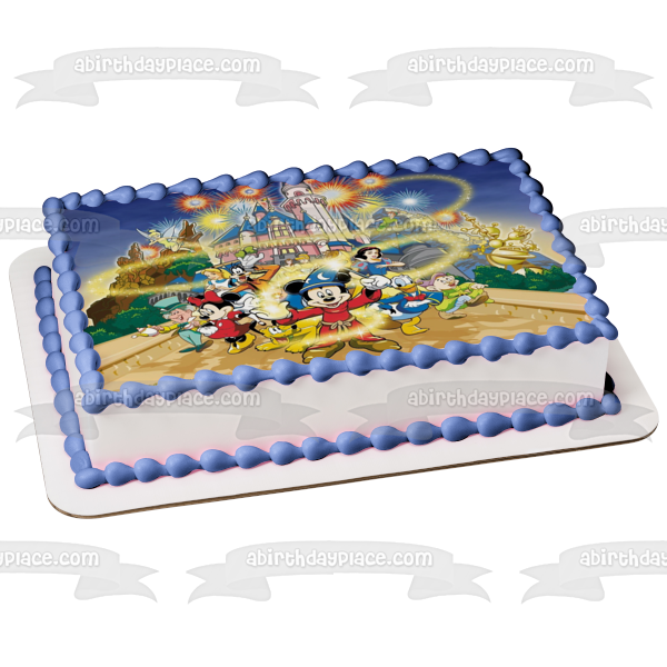 Disneyland Mickey Mouse Donald Duck Edible Cake Topper Image ABPID04508