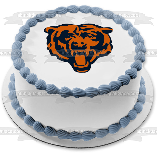 Imagen comestible para tarta con logotipo de los Chicago Bears de la NFL ABPID04511 